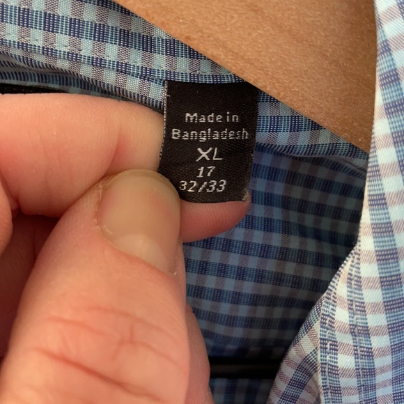 XL 17 32/33 CALVIN KLEIN DRESS SHIRT - Picture 3 of 4